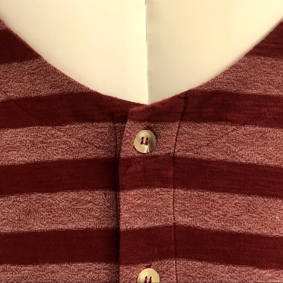 FREE PEOPLE BEACH Movie Date maroon striped tunic oversized XS - Picture 6 of 8